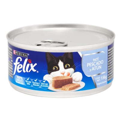 Comida Húmeda Para Gato Felix Paté Pescado Y Atún